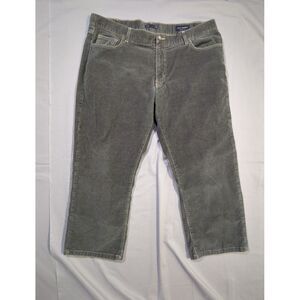 Scott Barber Mens Corduroy Pants 40 Gray Green Made in Italy 5 Straight‎ Leg